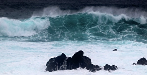 Azores Prints: Atlantic surf at Mosteiros, north west coast