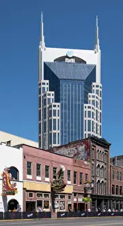 Office Block Prints: The AT&T Building, locally known as the Batman Building in Nashville, Tennessee