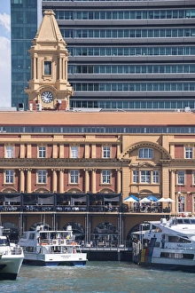 Auckland Prints: Auckland Ferry Terminal, Auckland, North Island, New Zealand, Pacific