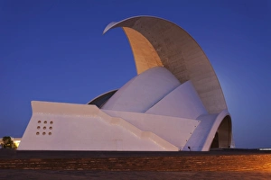 Santa Cruz Prints: Auditorium by the architect Santiago Calatrava, Santa Cruz, Tenerife, Canary Islands