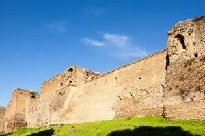 Surrounding Wall Prints: Aurelian Walls (Mura Aureliane), UNESCO World Heritage Site, Rome, Lazio, Italy, Europe