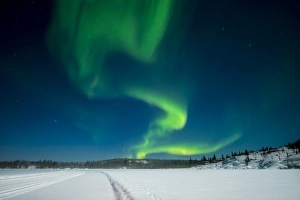 Aurora Borealis (Northern Lights), Yellowknife, Northwest Territories, Canada, North