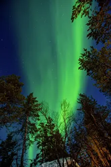 Glowing Prints: Aurora Borealis (the Northern Lights) over Kakslauttanen Igloo West Village, Saariselka