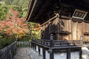 Autumn color in Jojakko-ji Temple in Arashiyama, Kyoto, Japan, Asia
