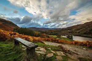 Autumnal Prints: Autumn colours from Rydal Water in Lake District National Park