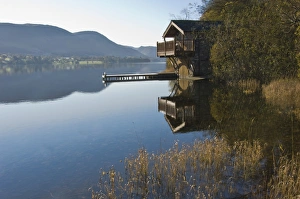 Autumn morning, Lake Ullswater, Lake District National Park, Cumbria, England