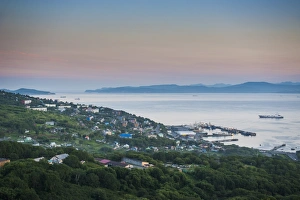 Kamchatka Prints: The Avacha Bay near Petropavlovsk-Kamchatsky at sunset, Kamchatka, Russia, Eurasia