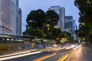 Down Town Prints: Avenida (Avenue) Rio Branco in the city centre, Rio de Janeiro, Brazil, South America