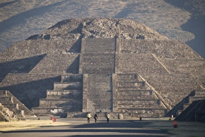View From Behind Prints: The Avenue of the Dead leading to the Pyramid of the Moon