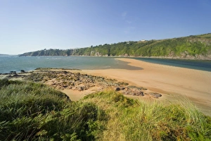The Avon estuary, Bantham village, near Bigbury, South Hams, Devon, England