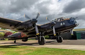 Remembrance Prints: Avro Lancaster Mark VII NX611 Just Jane at Lincolnshire Aviation Heritage Centre honors RAF Bomber Command veteran