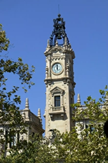 Images Dated 18th February 2001: Ayuntamiento (city hall), Valencia, Spain, Europe