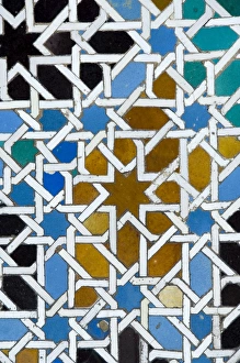Azulejos tile work in the Mudejar style