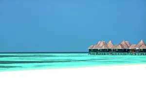 The azure waters of Grace Bay, the main visitor attraction on Providenciales, Turks and Caicos