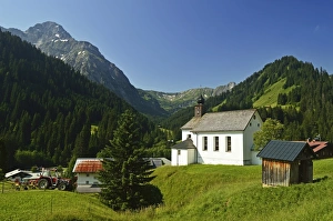 Kleines Walsertal Prints: Baad, Kleines Walsertal, Austria, Europe
