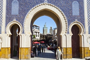 Minaret Prints: Bab Boujeloud Gate (The Blue Gate)