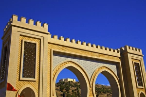Bab Ijid with Museum of Arms, Fez, Morocco, North Africa, Africa