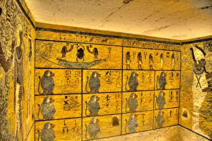 Hieroglyph Prints: Baboons, West Wall Mural, Tomb of Tutankhamun, KV62, Valley of the Kings
