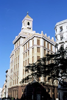 Old Havana Prints: Bacardi Building, Old Havana, Havana, Cuba, West Indies, Central America