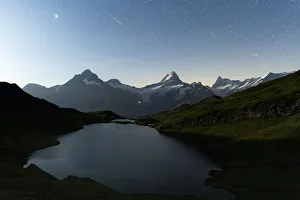 Grindelwald Prints: Bachalpsee lake under the starry night sky, Grindelwald, Jungfrau Region