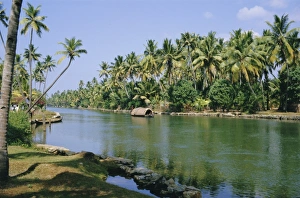 Back Water Prints: The backwaters at Chavara