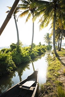 Kerala Prints: Backwaters near North Paravoor, Kerala, India, South Asia