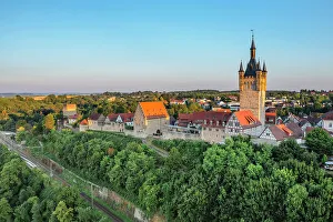 Baden Wurttemberg Prints: Bad Wimpfen with Blue Tower, Neckartal Valley