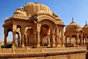 Royalty Prints: Bada Bagh (Barabagh), royal cenotaphs (chhatris) of Maharajas of Jaisalmer State
