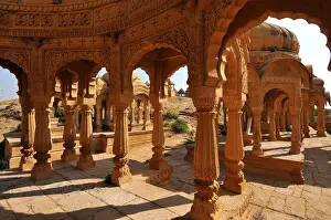 Royalty Prints: Bada Bagh (Barabagh), royal cenotaphs (chhatris) of Maharajas of Jaisalmer State