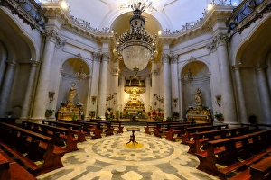 Catania Prints: Badia di Sant Agata Church, Catania, Sicily, Italy, Europe