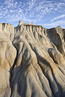 North Dakota Prints: Badlands with clouds, Theodore Roosevelt National Park