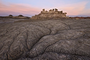 Pinnacle Prints: Badlands at dawn, Bisti Wilderness, New Mexico, United States of America, North America