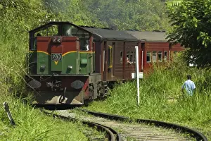 Carriage Prints: The Badulla to Colombo train, a scenic ride through the Central Highlands with its mountains
