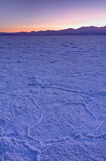 Badwater salt flats in Death Valley National Park, California, United States of America, North America