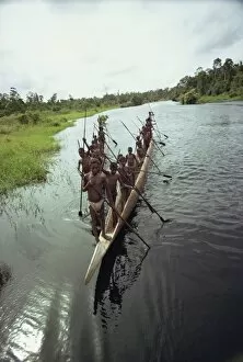 Images Dated 26th November 2007: Bagair, canoes, Irian Jaya, Indonesia, Southeast Asia, Asia