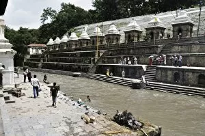 Images Dated 22nd August 2010: Bagmati River, Pashupatinath temple, UNESCO World Heritage Site, Kathmandu