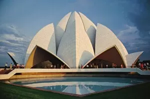 Images Dated 1st August 2008: The Bahai Lotus Flower Temple