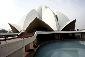 Images Dated 17th January 2008: Bahai Lotus Temple, Delhi, India, Asia