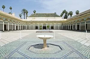 Images Dated 7th April 2010: Bahia Palace, Marrakech, Morocco, North Africa, Africa