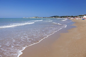 Puglia Prints: Baia di Sfinale bay, Torre di Sfinale tower, Gargano, Foggia Province, Puglia, Italy