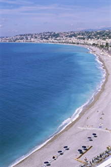 Baie Des Anges Prints: Baie des Anges, Nice, Alpes Maritimes, Cote d Azur, French Riviera