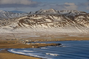 Images Dated 24th October 2008: Bakkagerdi, village in Borgarfjordur Eystri fjord, East Fjords, Iceland, Polar Regions