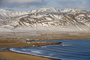 Images Dated 24th October 2008: Bakkagerdi, village in Borgarfjordur Eystri fjord, East Fjords, Iceland, Polar Regions