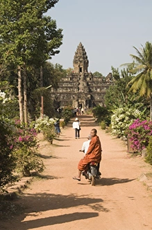 Rider Prints: Bakong Temple dating from AD881, Roluos Group, near Angkor, UNESCO World Heritage Site