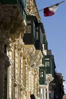 Balcony details, Valetta, Malta, Europe