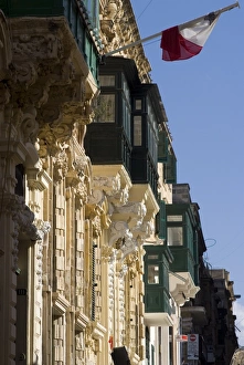 Images Dated 10th October 2007: Balcony details, Valetta, Malta, Europe
