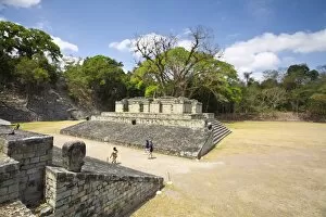 Images Dated 8th April 2009: Ball Court, dating from AD 731, Central Plaza, Copan, UNESCO World Heritage Site