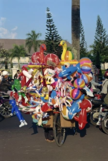 Small Business Prints: Balloon seller on bicycle
