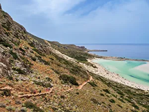 Lagoons Prints: Balos Lagoon, Gramvousa Peninsula, Chania Region, Crete, Greek Islands, Greece, Europe