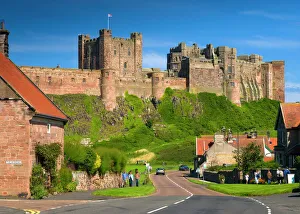 Castles Prints: Bamburgh Castle, Northumberland, England, United Kingdom, Europe